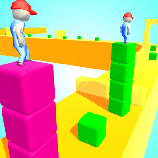 poster of Play Cube Tower Surfer Game Online 2024 game