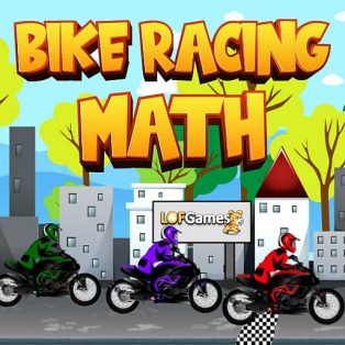 ملصق اللعبة Bike Racing Math