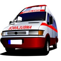 ملصق اللعبة Cartoon Ambulance Slide