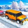 poster of Snow Plow Jeep Simulator 3D game