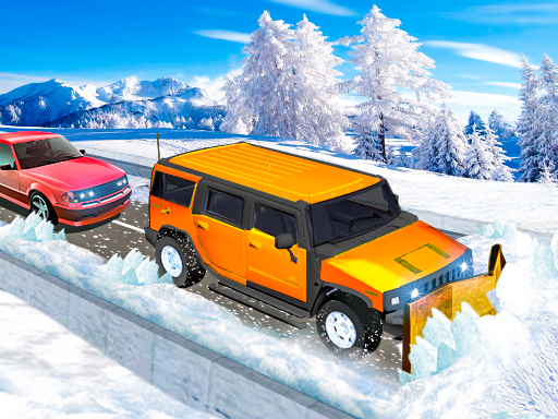poster of Play Snow Plow Jeep Simulator 3D Game Online 2024 game