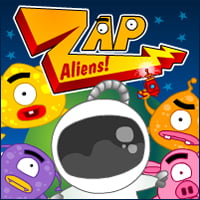 ملصق اللعبة Zap Aliens Game