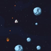 ملصق اللعبة Retro Space Blaster