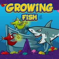 ملصق اللعبة Growing Fish