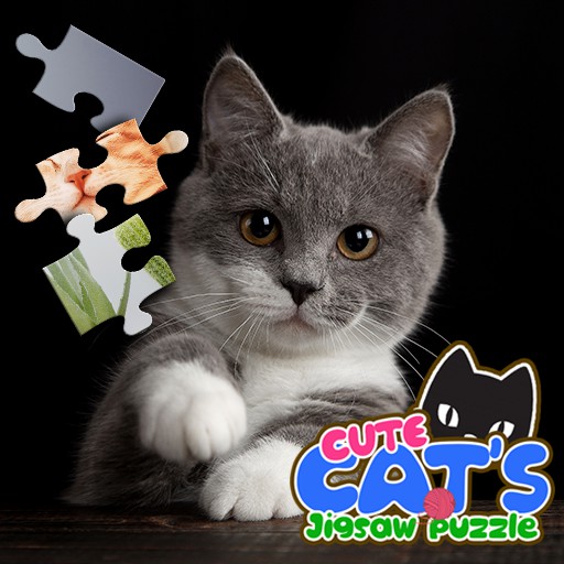 poster of CUTE CATS JIGSAW PUZZLE game