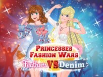 poster of Princesses Fashion Wars Feathers VS Deni game