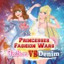 poster of Princesses Fashion Wars Feathers VS Deni game