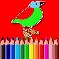 ملصق اللعبة BTS Birds Coloring Book