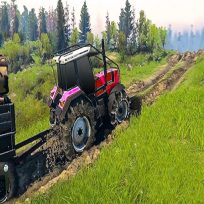 poster of Real Chain Tractor Towing Train Simulator game