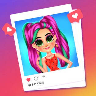 poster of Insta Girls Fruity Fashion game