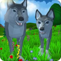 ملصق اللعبة Wolf Simulator Wild Animals 3D