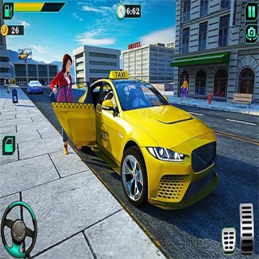 poster of Play City Taxi Driving Simulator Game 2020 Game Online 2024 game
