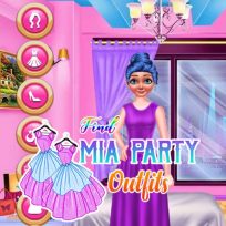 ملصق اللعبة Find Mia Party Outfits