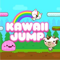 ملصق اللعبة Kawaii Jump