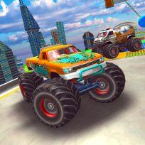 ملصق اللعبة Impossible Monster Truck race Monster Truck Games 2021