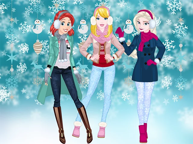 poster of Play Princesses Winter Spree Game Online 2024 game