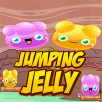 ملصق اللعبة Jumping Jelly