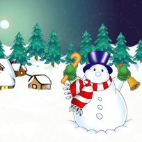 poster of Christmas Snowman Puzzle game