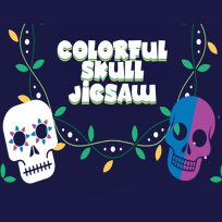 poster of Colorful Skull Jigsaw game