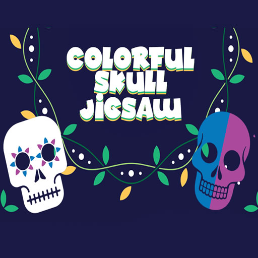 poster of Play Colorful Skull Jigsaw Game Online 2024 game