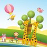 poster of Cartoon Giraffe Puzzle game