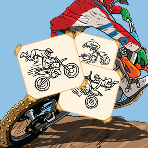 poster of Play MotoCross Hero Coloring Game Online 2024 game