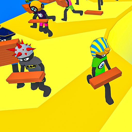poster of Play  Stickman Planks Fall Game Online 2024 game