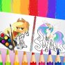 poster of Sweet Pony Coloring Book game