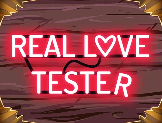 poster of Play Real Love Tester Game Online 2024 game