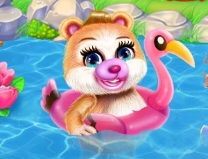 poster of Play Cute Bear Caring Game Online 2024 game