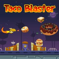 ملصق اللعبة Taco Blaster