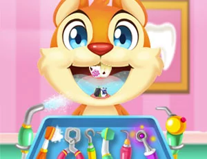 poster of Play Crazy animals dentist Game Online 2024 game