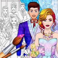 poster of Wedding Coloring Dress Up Game game