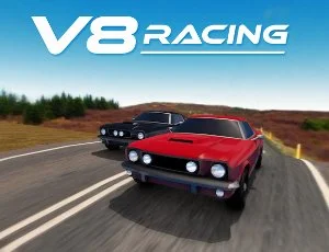 poster of Play V8 Racing Game Online 2024 game