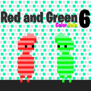 poster of Red and Green 6 Color Rain game