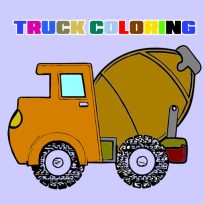 ملصق اللعبة Trucks Coloring Book