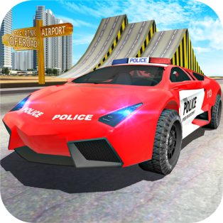 ملصق اللعبة Police Car Stunt Driver