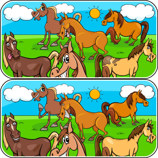 poster of Play Animals Differences Game Online 2024 game