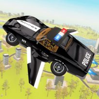 poster of Flying Car Game Police Games game