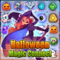 ملصق اللعبة Halloween Magic Connect