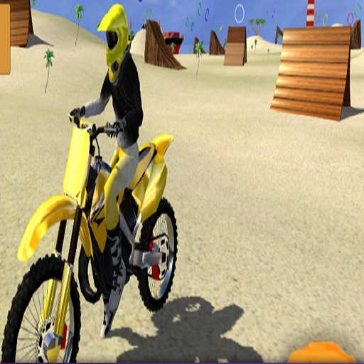 poster of Play motor cycle beach stunt Game Online 2024 game