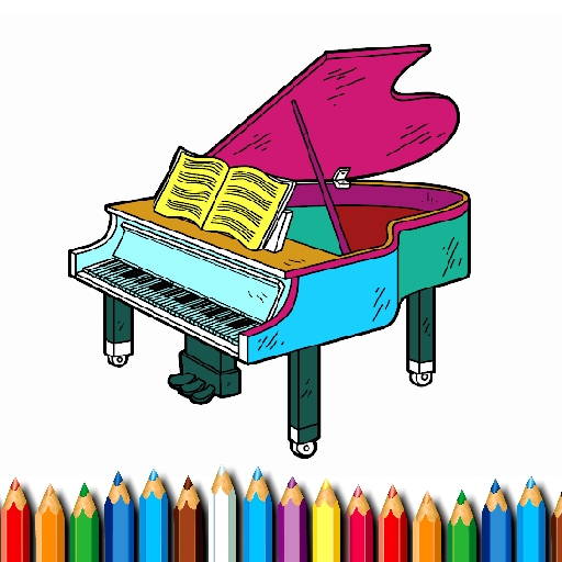 poster of Play BTS Piano Coloring Book Game Online 2024 game