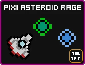 poster of Play Pixi Asteroid Rage Game Online 2024 game