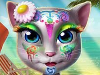 poster of Kitty Beach Makeup game