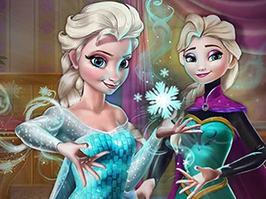 poster of Play Elsa Secret Transform Game Online 2024 game