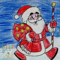 ملصق اللعبة Santa Claus Coloring