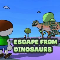 poster of Escape from dinosaurs game