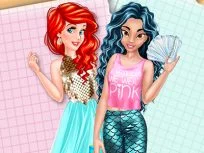 poster of Jasmine and Ariel Wardrobe Swap game