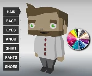 poster of Play Coloring Bloxy Boy Game Online 2024 game
