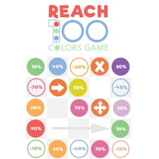 ملصق اللعبة Reach 100 Colors Game